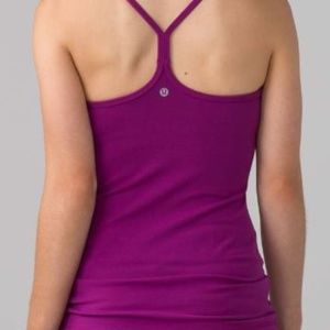 Lululemon Power Y Tank - purple/plum, size 4